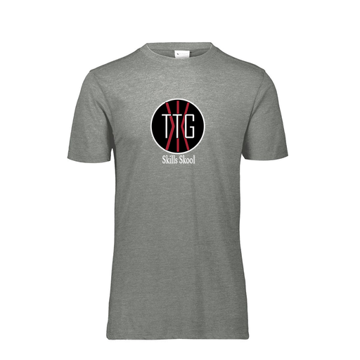 [FTSCUBGY-YS-LOGO2] Decker Youth Tri-Blend T-Shirt - Short Sleeve (Youth S, Gray, Logo 2)