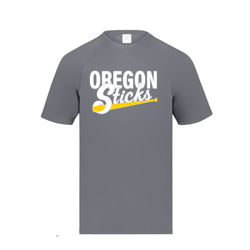 [2791.059.S-LOGO3] Youth Smooth Sport T-Shirt (Youth S, Gray, Logo 3)