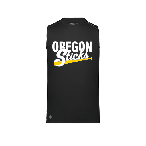 [222593.080.S-LOGO3] Men's CoolDry TankTop (Adult S, Black, Logo 3)