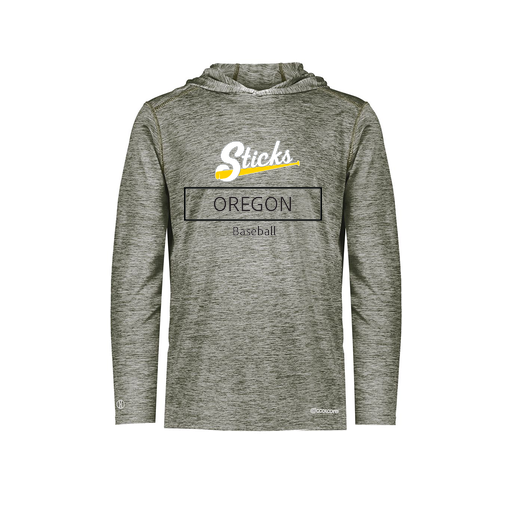 [FOLHCGGY-AS-LOGO1] Decker Men's Charge Hoodie (Adult S, Gray, Logo 1)