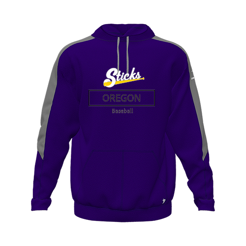 [CUS-DFW-HOOD-FLC-LSL-PUR-YXS-LOGO1] Hoodie (Youth XS, Purple, Logo 1)