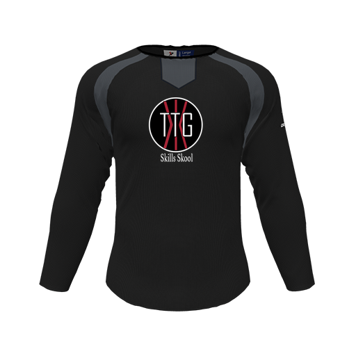 [CUS-DFW-PULL-FLC-CNK-LSL-BLK-YS-LOGO2] Pullover (Youth S, Black, Logo 2)