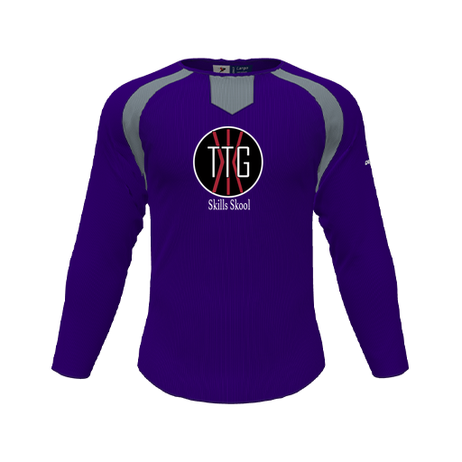 [CUS-DFW-PULL-FLC-CNK-LSL-PUR-YS-LOGO2] Pullover (Youth S, Purple, Logo 2)