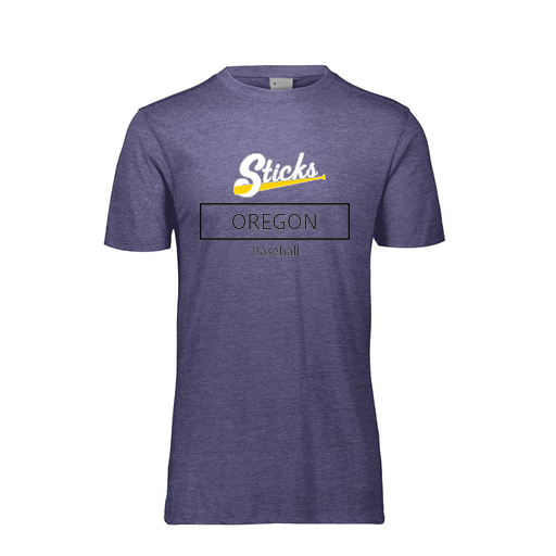 [FTSCUBNV-YS-LOGO1] Decker Youth Tri-Blend T-Shirt - Short Sleeve (Youth S, Navy, Logo 1)