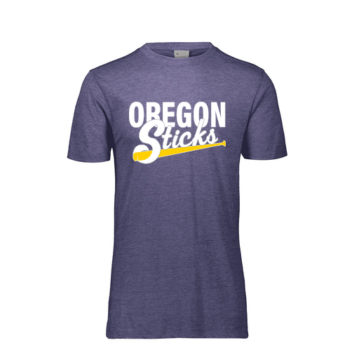 [FTSCUBNV-YS-LOGO3] Decker Youth Tri-Blend T-Shirt - Short Sleeve (Youth S, Navy, Logo 3)