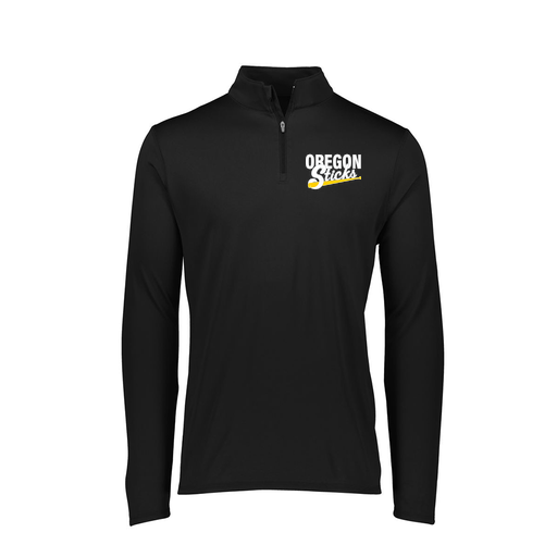[FTLQFLBK-FAXS-LOGO3] Decker Women's Flex-Lite 1/4 Zip Shirt (Female Adult XS, Black, Logo 3)