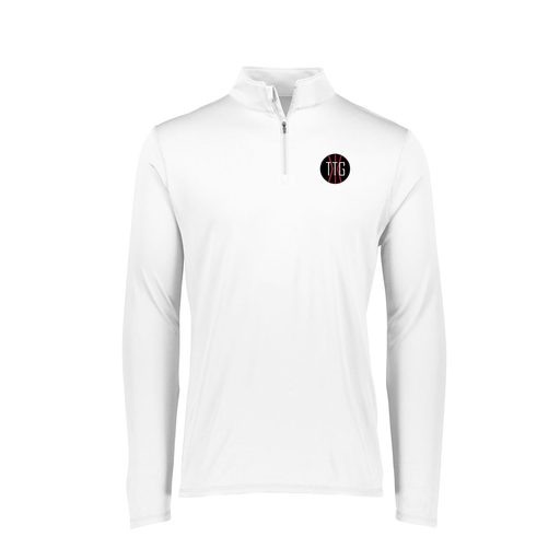 [FTLQFLWH-FAXS-LOGO2] Decker Women's Flex-Lite 1/4 Zip Shirt (Female Adult XS, White, Logo 2)