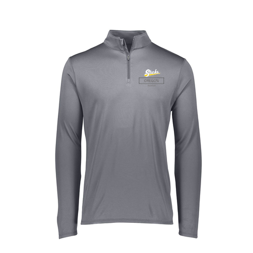 [FTLQFLGY-FAXS-LOGO1] Decker Women's Flex-Lite 1/4 Zip Shirt (Female Adult XS, Gray, Logo 1)
