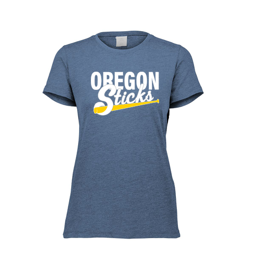 [FTSCUBNV-FAXS-LOGO3] Decker Women's Tri-Blend T-Shirt - Short Sleeve (Female Adult XS, Navy, Logo 3)
