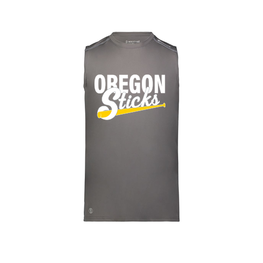 [222593.98D.S-LOGO3] Men's CoolDry TankTop (Adult S, Gray, Logo 3)