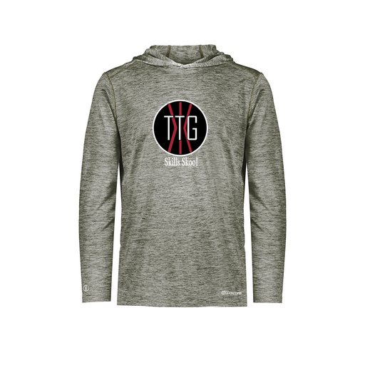 [FOLHCGGY-AS-LOGO2] Decker Men's Charge Hoodie (Adult S, Gray, Logo 2)