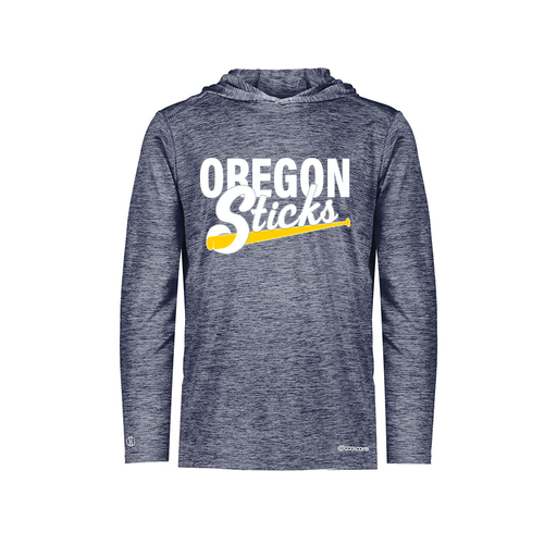 [FOLHCGNV-YS-LOGO3] Decker Youth Charge Hoodie (Youth S, Navy, Logo 3)