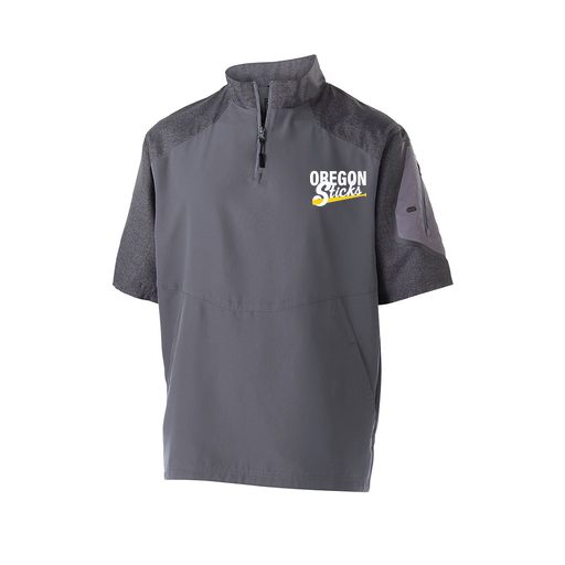 [229545.H60.XS-LOGO3] Men's Raider SS Pullover (Adult XS, Gray, Logo 3)